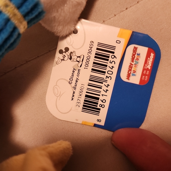 Disney Junior Mickey Mouse Beanbag Plush - Donald Duck, by Just Play - Picture 6 of 7